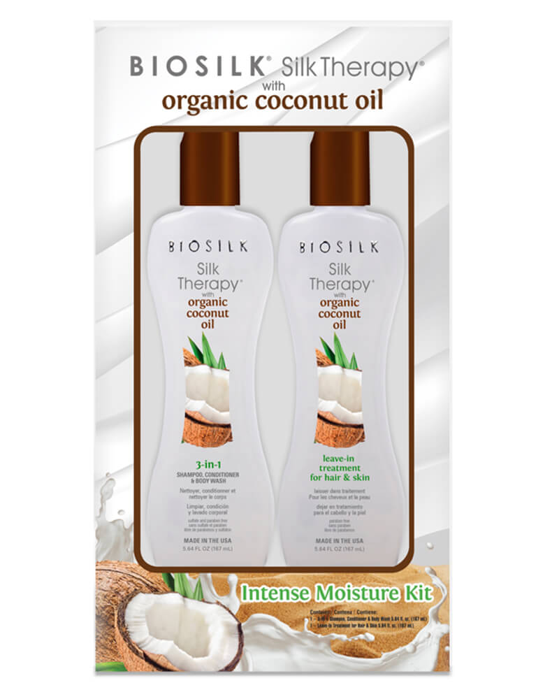 Biosilk Silk Therapy Organic Coconut Oil Kit (U) 167 ML 2 Stk Health & Beauty Personal Care Hair Shampoo Conditioner Conditioners Beautycos