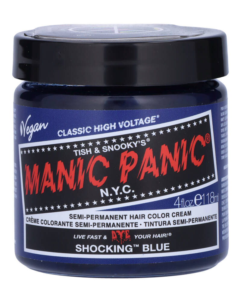 Manic Panic Semi-Permanent Color Cream Shocking Blue 118 ML Health & Beauty Personal Care Hair Beautycos