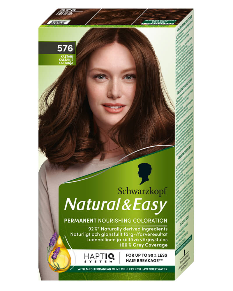 Schwarzkopf Natural Easy 576 Chestnut Redbrown 60 ML Health & Beauty Personal Care Hair Color Beautycos