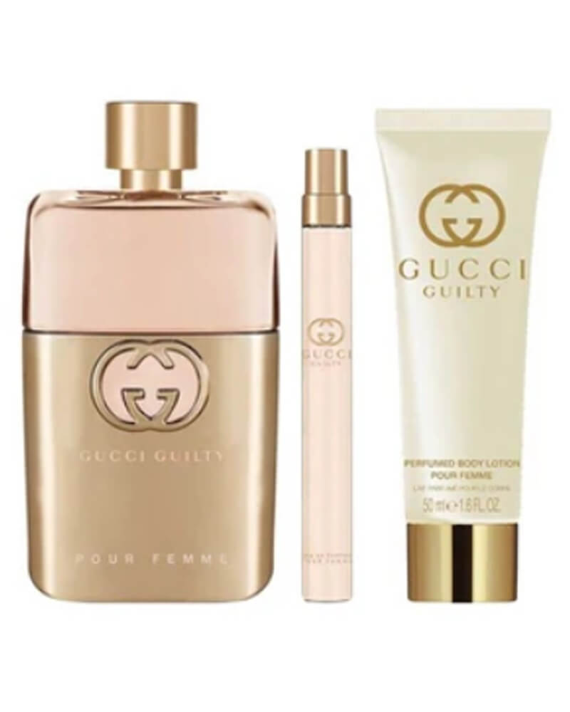 Gucci Guilty Pour Femme Edp Gift Set 100 ML Arts & Entertainment Party Celebration Giving Wrapping Boxes Tins Beautycos