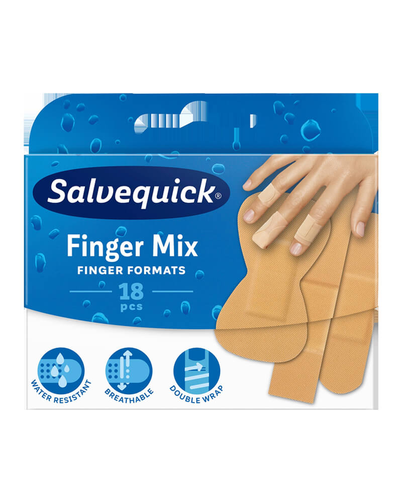 Salvequick Finger Mix 18 Stk Health & Beauty Care First Aid Medical Tape Bandages Beautycos