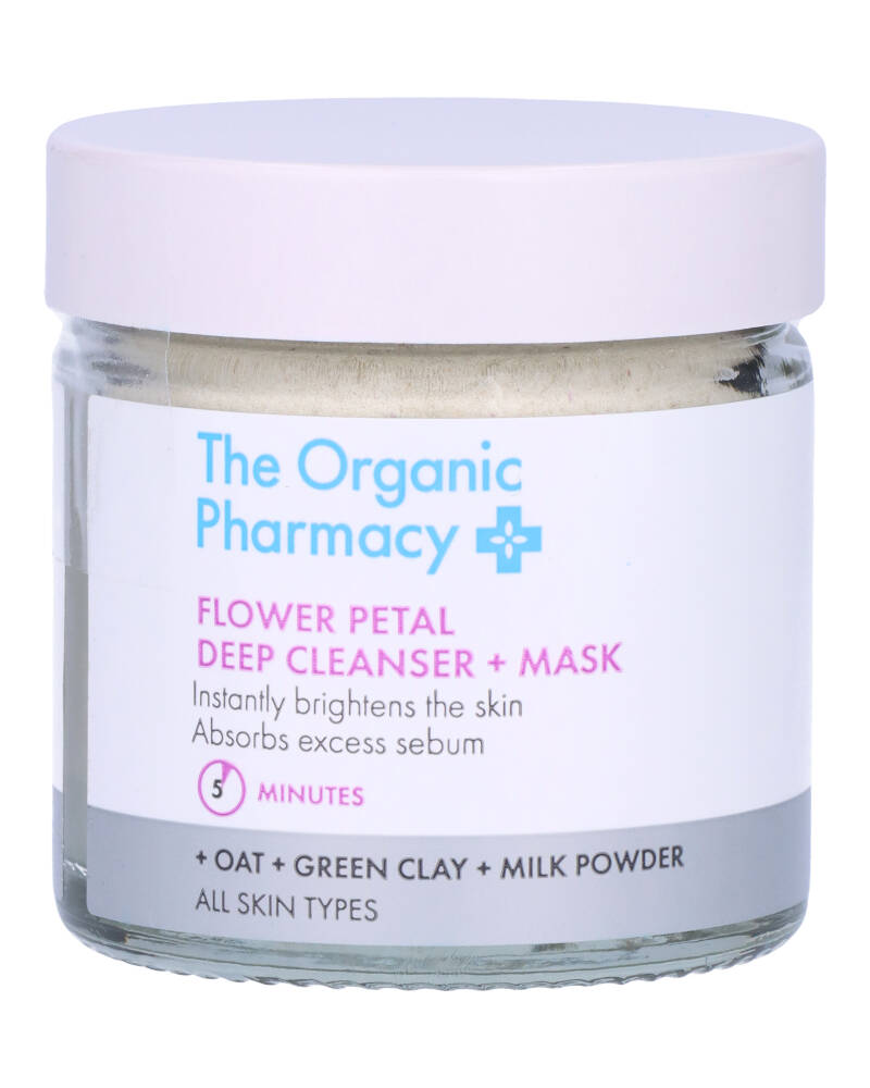 The Organic Pharmacy Flower Petal Deep Cleanser + Mask 40 ML Health & Beauty Personal Care Cosmetics Skin Masks Peels Beautycos