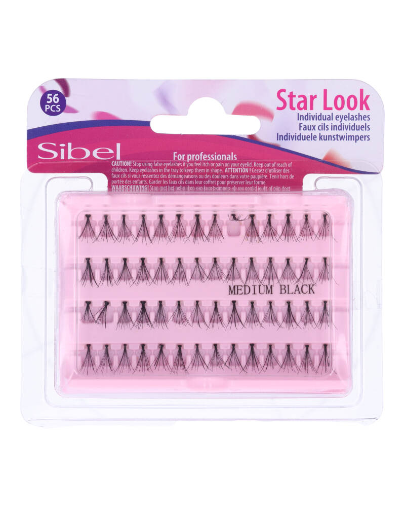 Sibel Star Look Eyelashes M Ref P003281 Health & Beauty Personal Care Cosmetics Makeup Eye False Beautycos