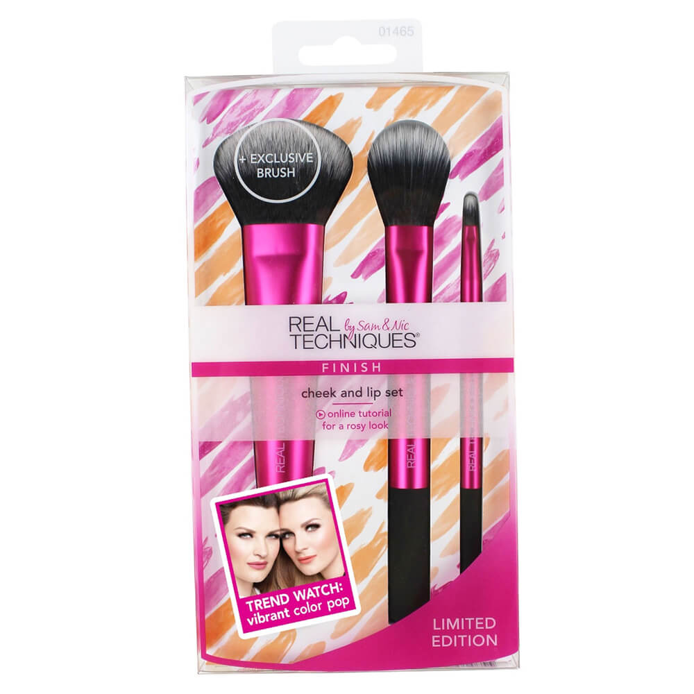 Real Techniques - Cheek And Lip Set 1465 Health & Beauty Personal Care Cosmetics Cosmetic Tools Makeup Brushes Beautycos