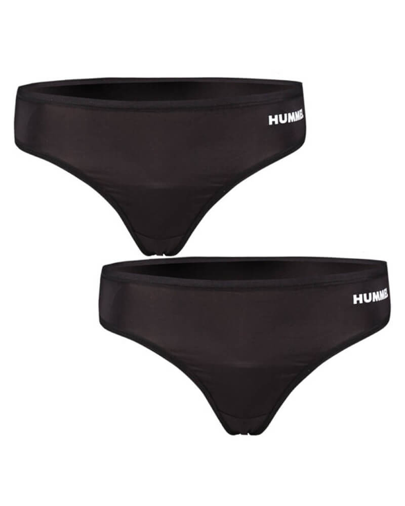 Hummel Smooth Thong 2-Pack Black XL Apparel & Accessories Clothing Underwear Socks Beautycos