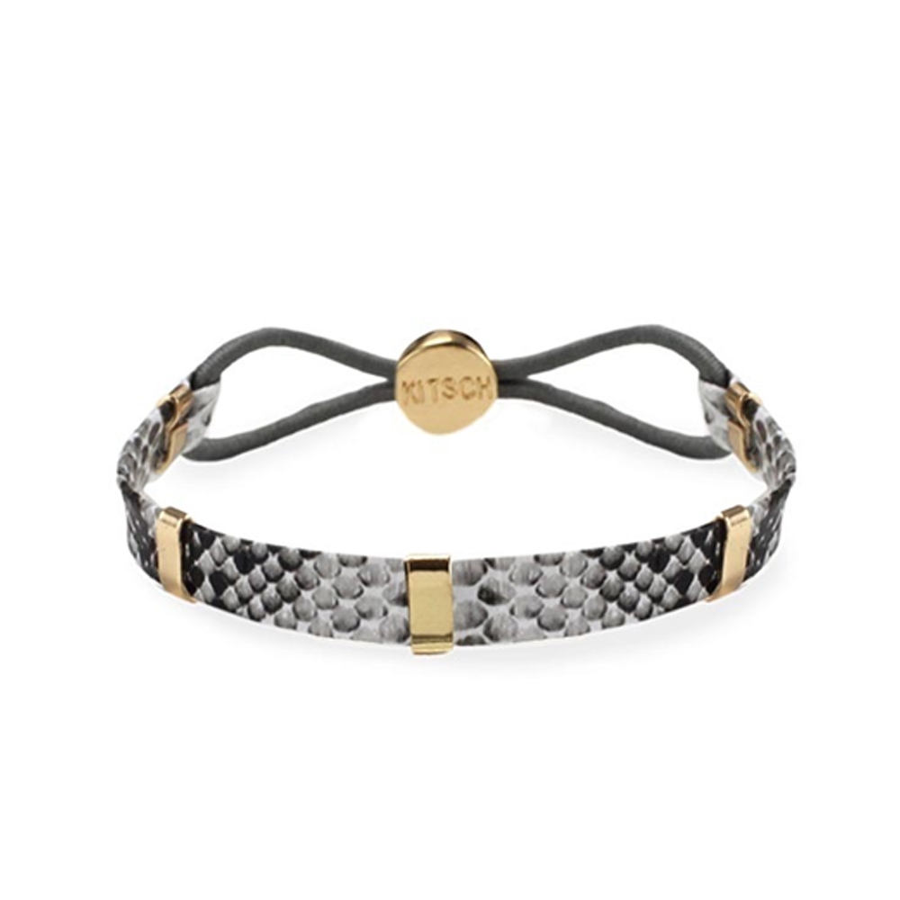 Kitsch - Bar Snake Hair Tie Læder Apparel & Accessories Clothing Headbands Beautycos