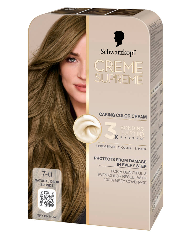Schwarzkopf Creme Supreme 7-0 Natural Dark Blonde 60 ML Health & Beauty Personal Care Hair Color Beautycos