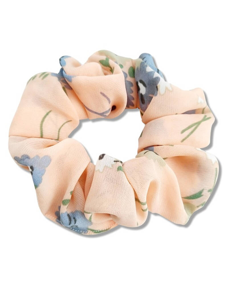 Everneed Scrunchie Flower Blossom (U) Apparel & Accessories Clothing Hair Ponytail Holders Beautycos
