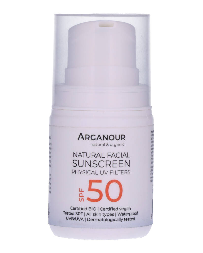 Arganour Natural Organic Facial Sunscreen Spf 50 ML Health & Beauty Personal Care Cosmetics Skin Beautycos