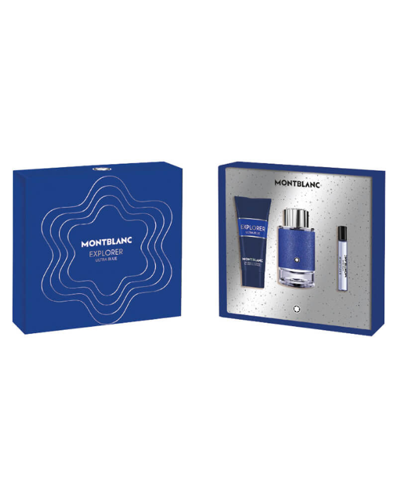 Montblanc Explorer Ultra Blue Edp Gift Set 107 ML Arts & Entertainment Party Celebration Giving Wrapping Boxes Tins Beautycos
