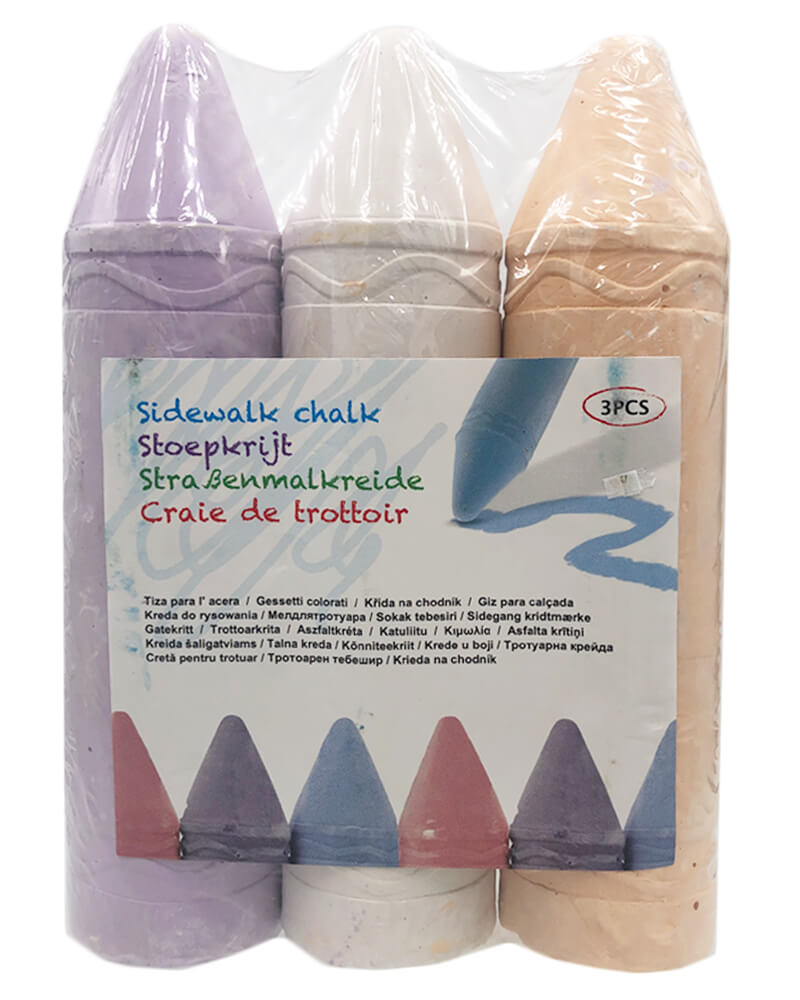 Kreativ Giga Farvekridt Lilla   3 stk.