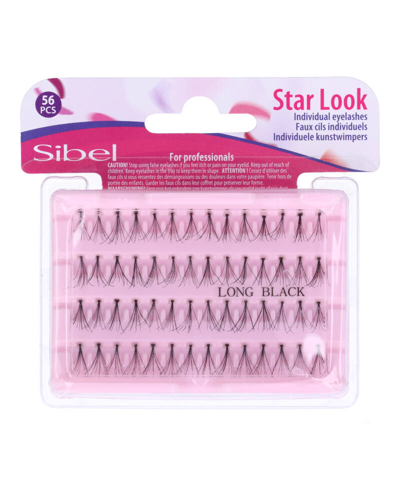 Sibel Star Look Eyelashes L Ref P003280 Health & Beauty Personal Care Cosmetics Makeup Eye False Beautycos
