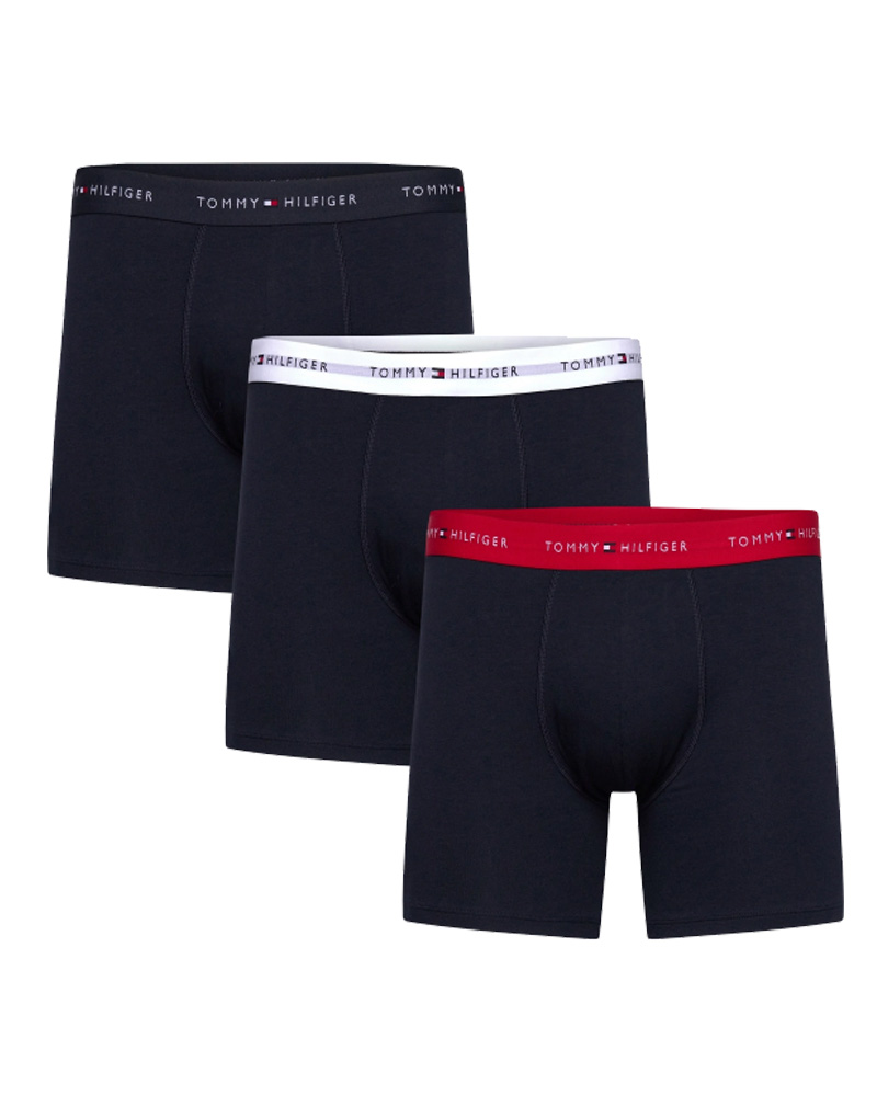 Tommy Hilfiger Cotton Boxer Brief 3-Pack Str M 3 Stk Apparel & Accessories Clothing Underwear Socks Beautycos