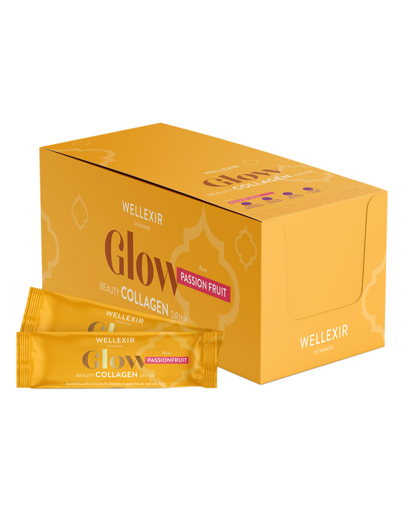 Wellexir Glow Beauty Collagen Drink Passion Fruit 6 G 50 Stk Health & Care Fitness Nutrition Vitamins Supplements Beautycos