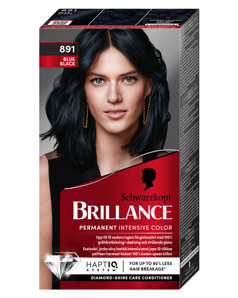 Schwarzkopf Brillance 891 Blue Black (U) 60 ML Health & Beauty Personal Care Hair Color Beautycos