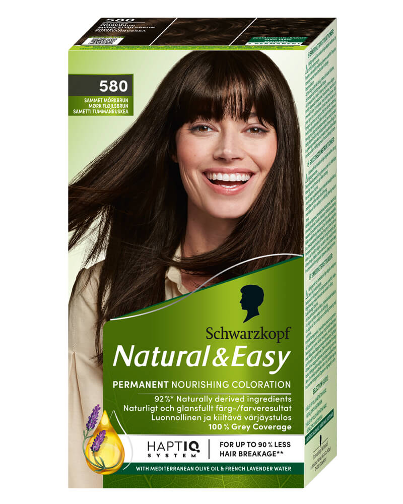 Schwarzkopf Natural Easy 580 Velvet Dark Brown 60 ML Health & Beauty Personal Care Hair Color Beautycos