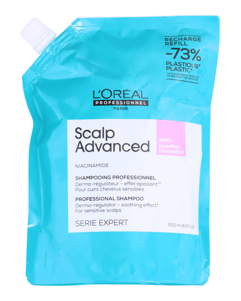 Loreal Scalp Advanced Shampoo Refill 500 ML Health & Beauty Personal Care Hair Conditioner Beautycos