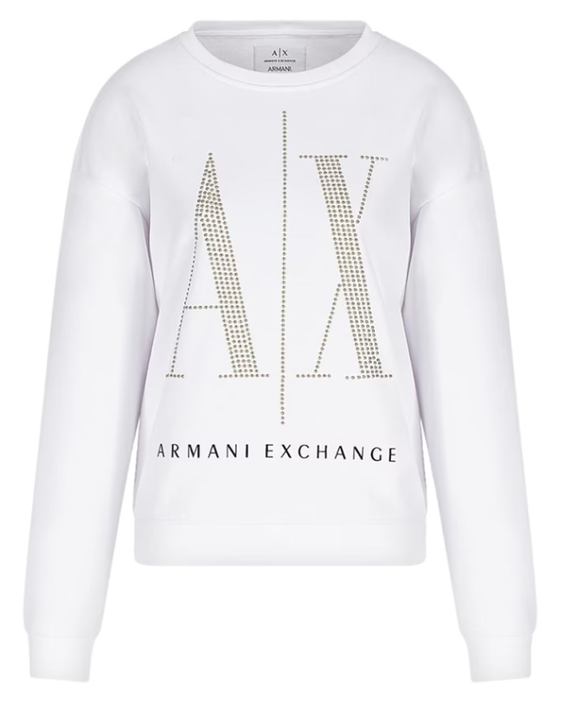 Armani Exchange Woman Sweatshirt White Str. M
