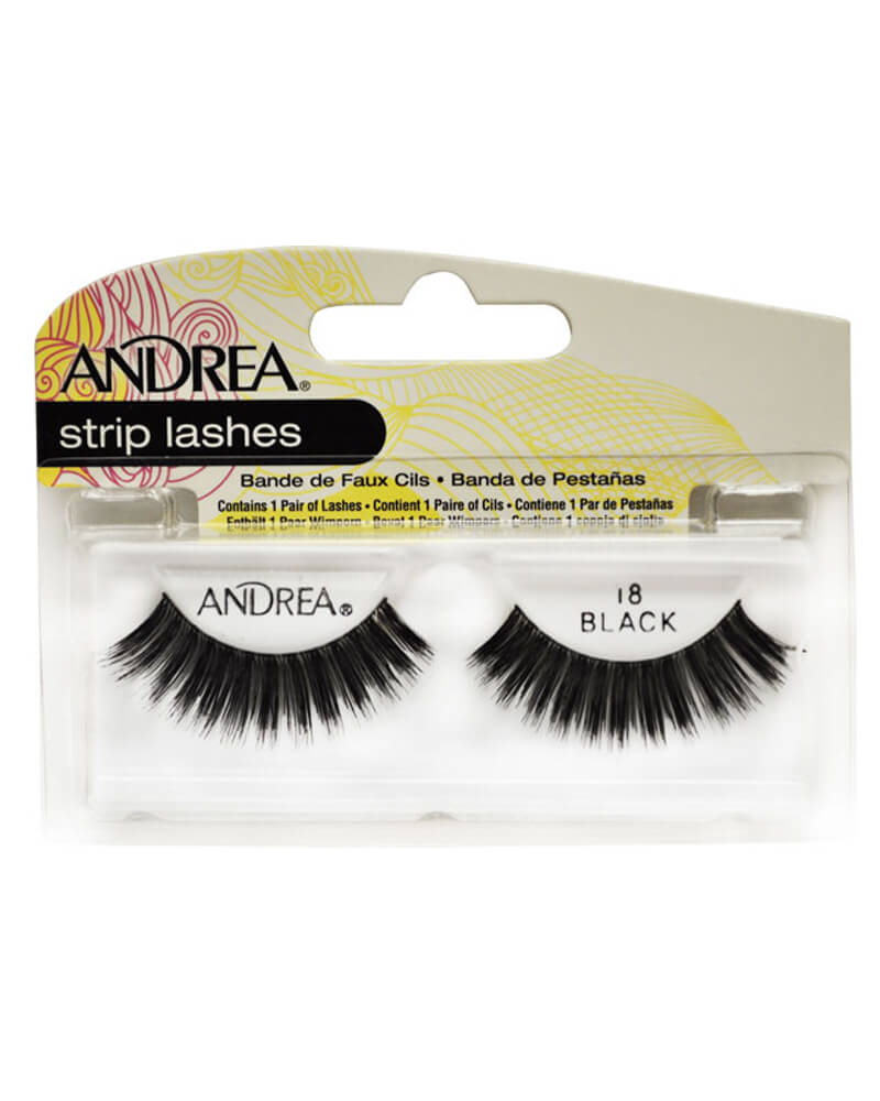 Andrea Strip Lashes Black 18 Health & Beauty Personal Care Cosmetics Makeup Eye False Eyelashes Beautycos
