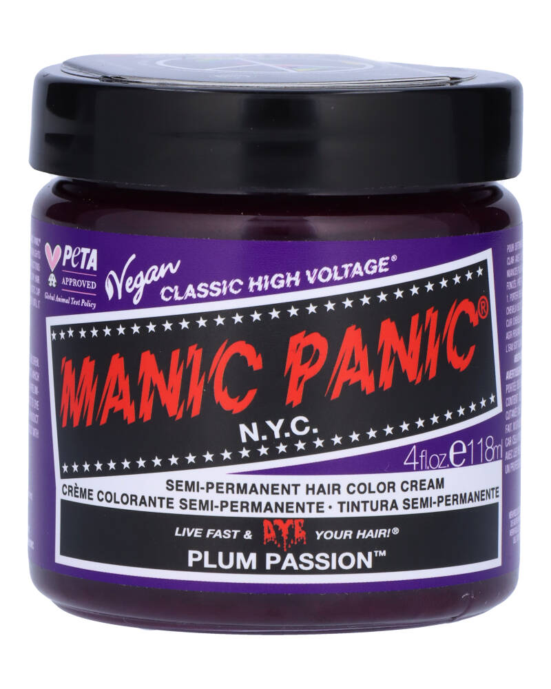 Manic Panic Semi-Permanent Color Cream Plum Passion 118 ML Health & Beauty Personal Care Hair Beautycos