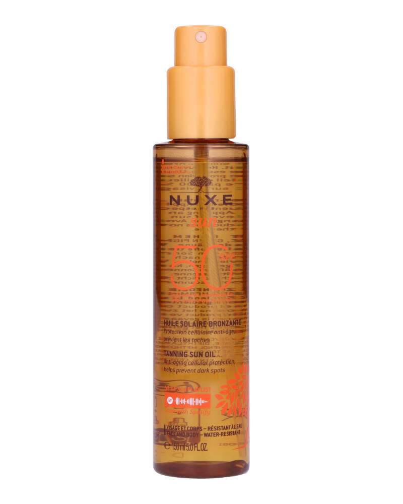 Nuxe Sun Tanning Oil High Protection Spf 50 150 ML Health & Beauty Personal Care Cosmetics Skin Products Beautycos