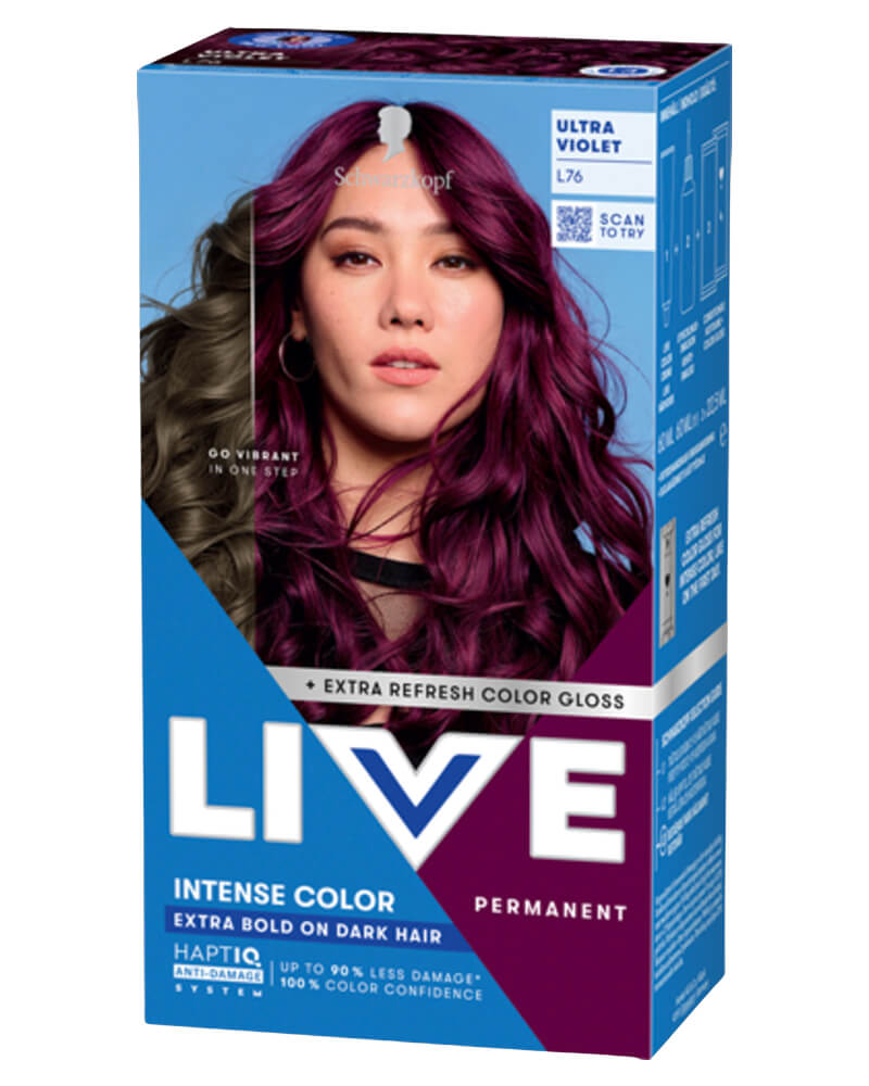 Schwarzkopf Live Intense Ultra Violet L76 60 ML Health & Beauty Personal Care Hair Color Beautycos