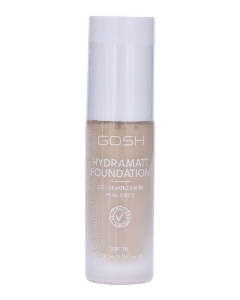 Gosh Hydramatt Foundation Combination Skin Peau Mixte 002Y Very Light 30 ML Health & Beauty Personal Care Cosmetics Makeup Face Beautycos