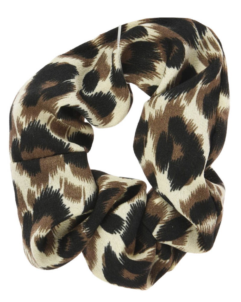 Eleganza Hårelastik Mørk Leo Apparel & Accessories Clothing Hair Ponytail Holders Beautycos