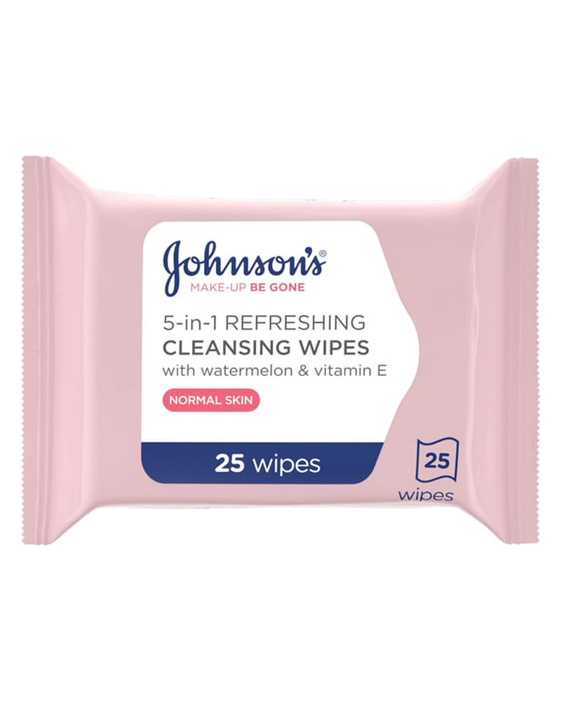 Johnsons Make-Up Be Gone 5-In-1 Refreshing Cleansing Wipes 25 Stk Health & Beauty Personal Care Cosmetics Skin Makeup Removers Beautycos