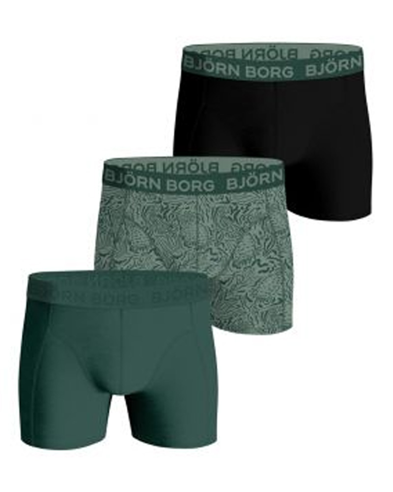 Björn Borg Cotton Stretch Shorts 3-Pack Str S 3 Stk Apparel & Accessories Clothing Underwear Socks Beautycos