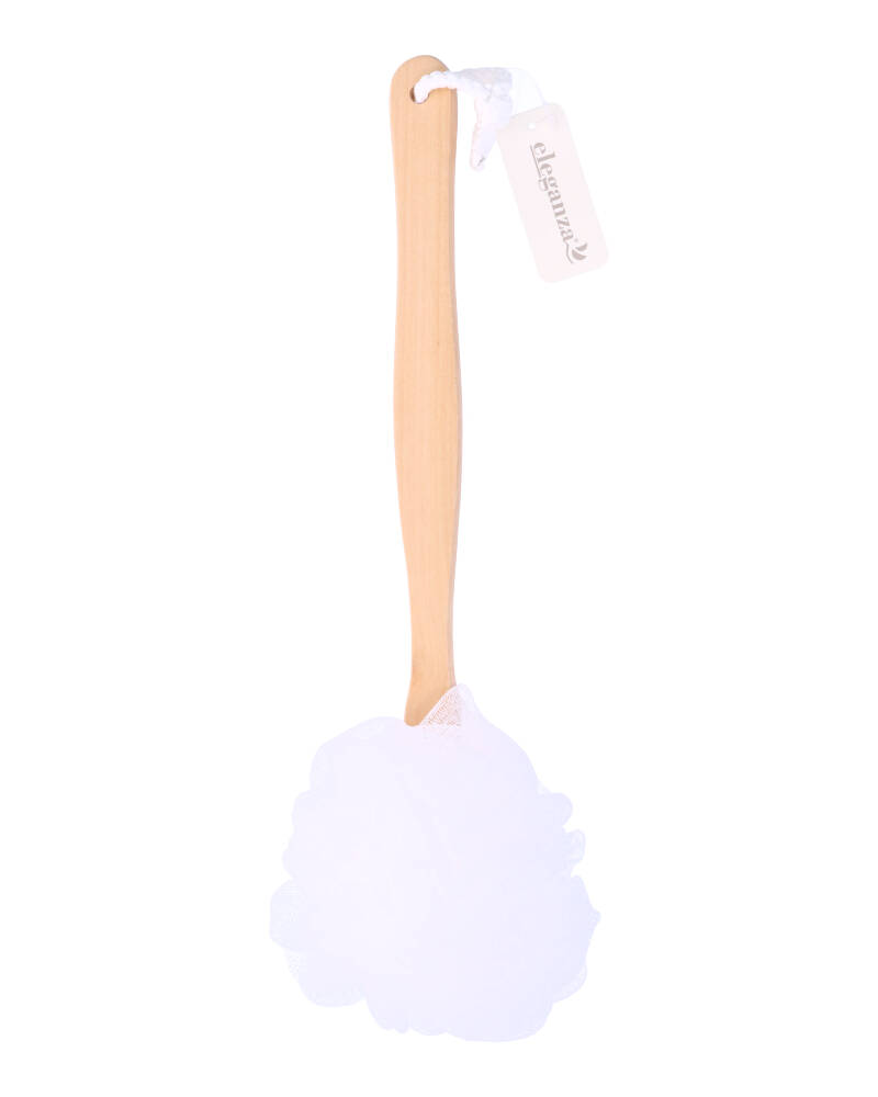 Eleganza Loofah Badebørste Hvid Health & Beauty Personal Care Cosmetics Skin Masks Peels Beautycos