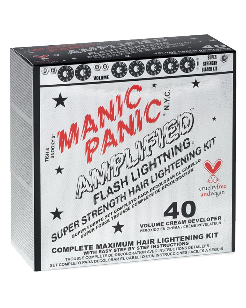 Manic Panic Flash Lightning Bleach Kit 40Vol 12% Cream Developer Health & Beauty Personal Care Hair Coloring Accessories Beautycos