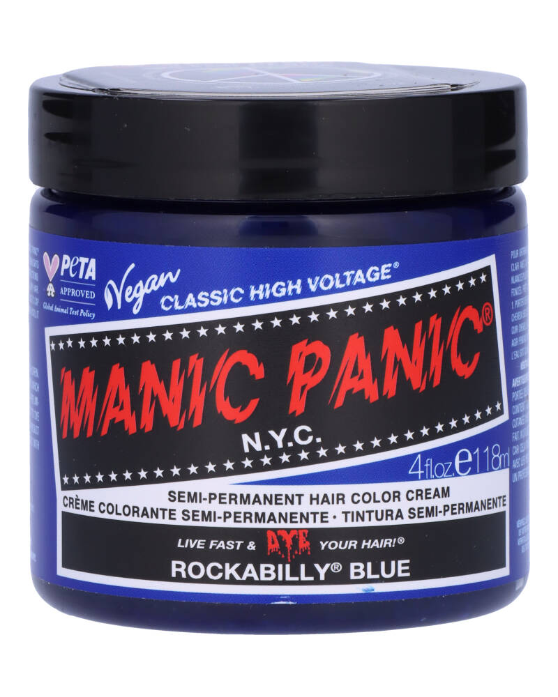 Manic Panic Semi-Permanent Color Cream Rockabilly Blue 118 ML Health & Beauty Personal Care Hair Beautycos