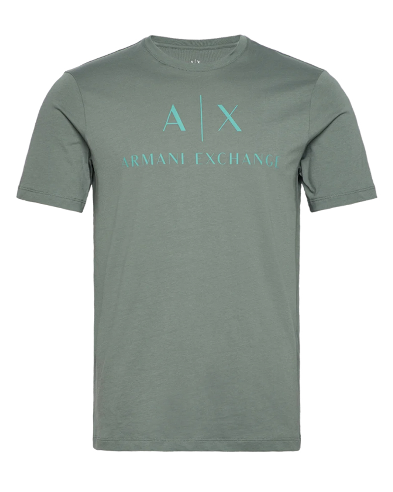 Armani Exchange Men T-Shirt Grøn Str XL Apparel & Accessories Clothing Shirts Tops Beautycos