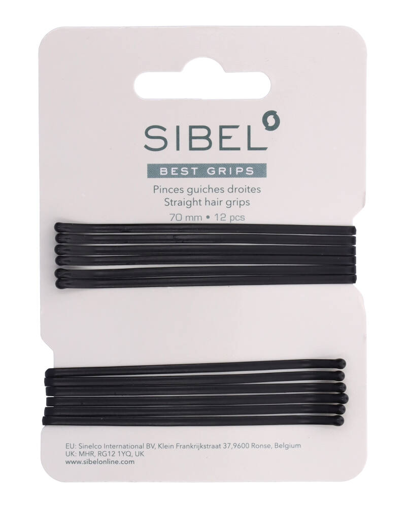 Sibel Best Grip Hårnåle 70Mm Ref P005129 12 Stk Apparel & Accessories Clothing Hair Pins Claws Clips Beautycos