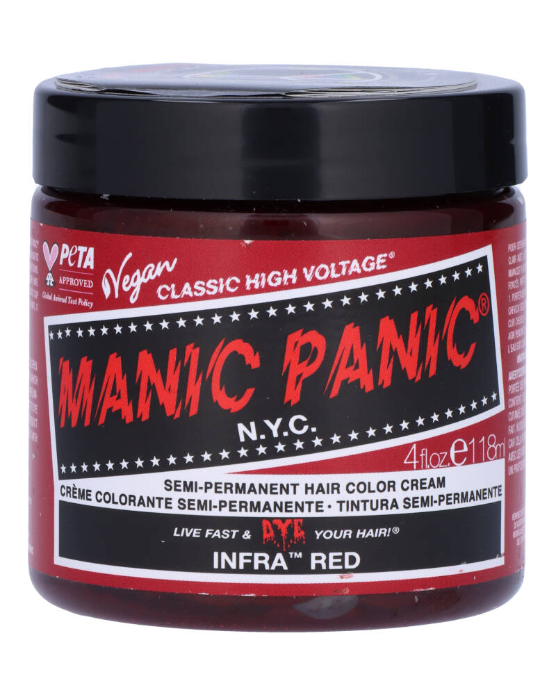 Manic Panic Semi-Permanent Color Cream Infra Red 118 ML Health & Beauty Personal Care Hair Beautycos
