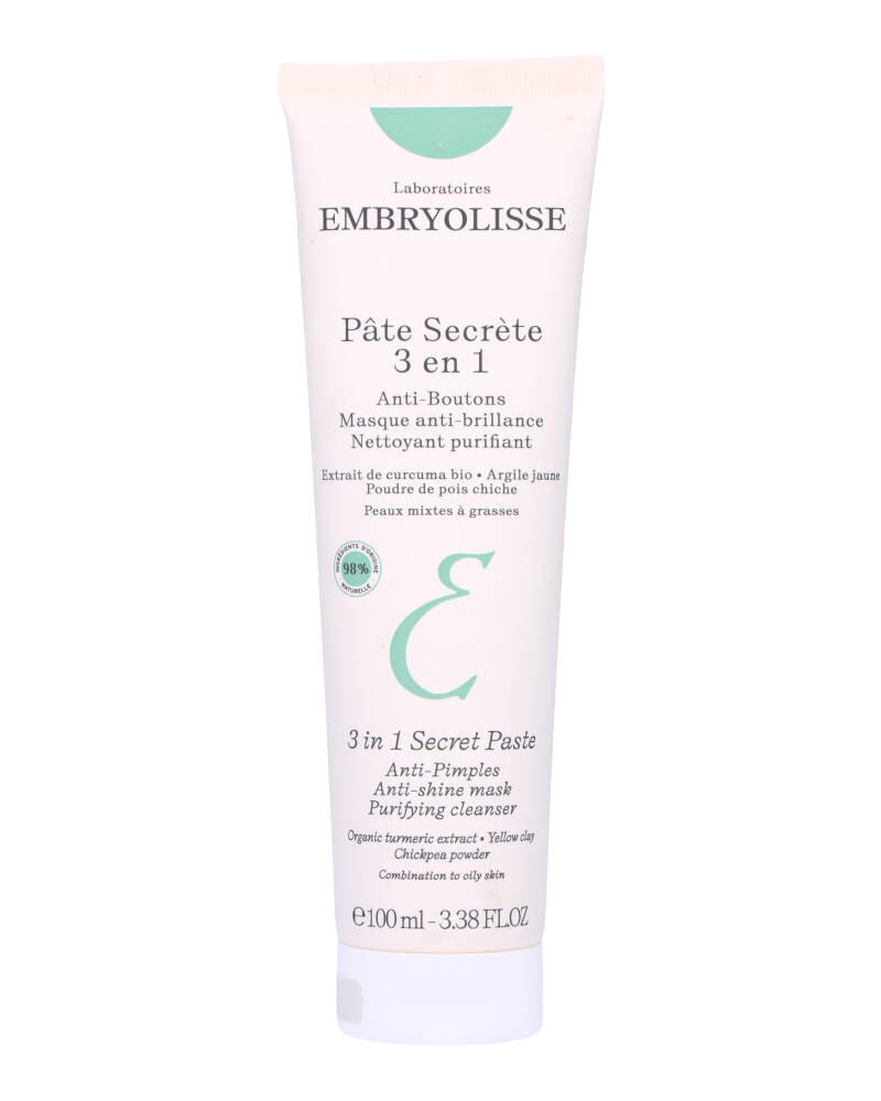 Embryolisse 3-In-1 Secret Paste 100 ML Health & Beauty Personal Care Cosmetics Skin Facial Cleansers Beautycos