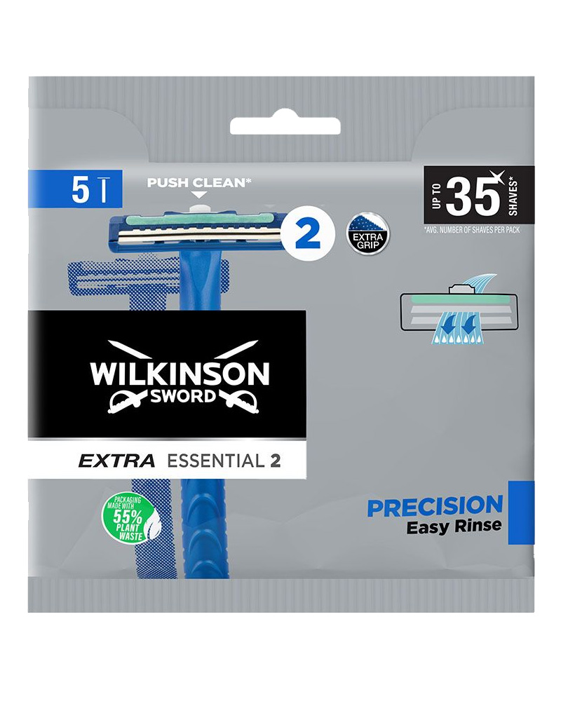 Wilkinson Sword Extra Essential 2 - Precision Easy Rinse 5 Stk Health & Beauty Personal Care Shaving Grooming Razors Razor Blades Beautycos
