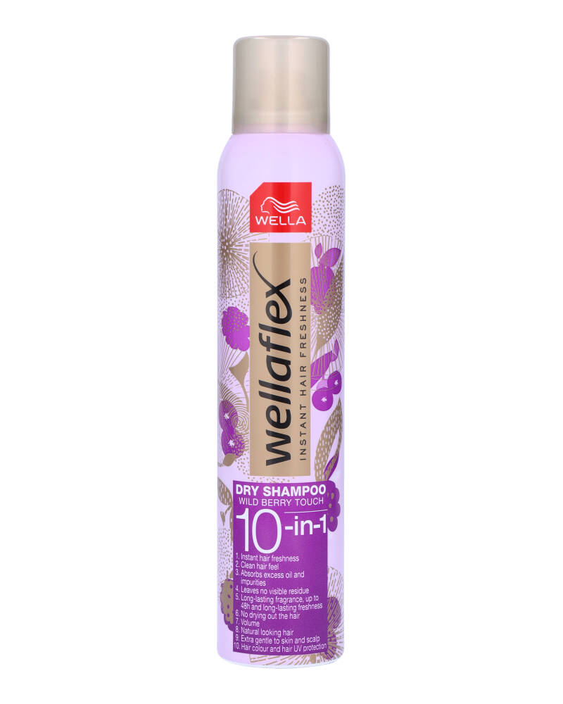Wella Wellaflex Wild Berry Touch Dry Shampoo 180 ML Health & Beauty Personal Care Hair Styling Products Beautycos