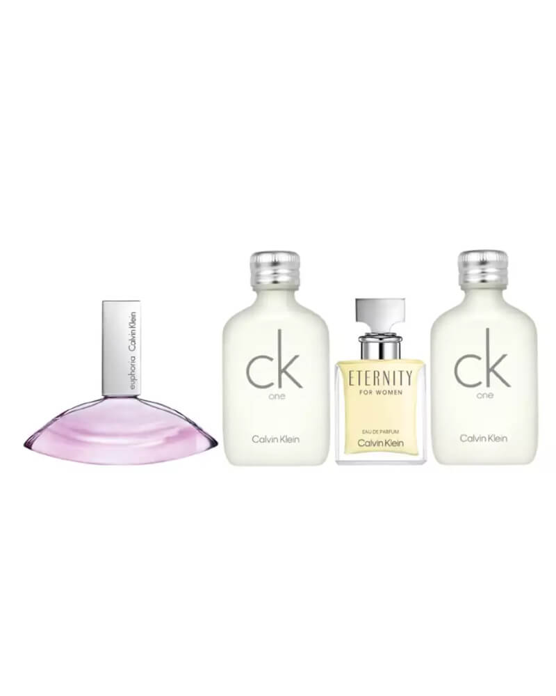 Calvin Klein Deluxe Fragrance Travel Collection For Women Edp Edt 29 ML Arts & Entertainment Party Celebration Gift Giving Wrapping Boxes Tins 