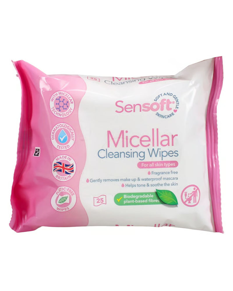 Sensoft Micellar Cleansing Skincare Wipes Health & Beauty Personal Care Cosmetics Skin Makeup Removers Beautycos