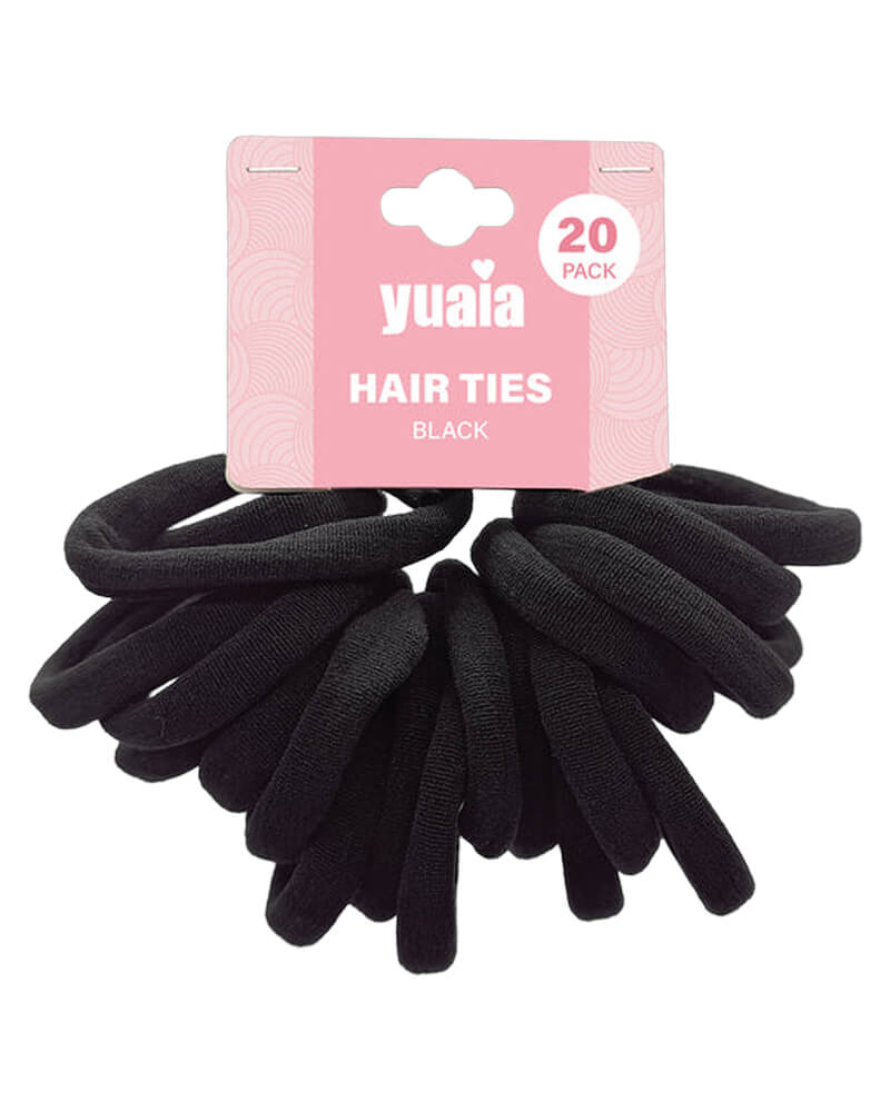 Yuaia Hair Ties Black   20 stk.