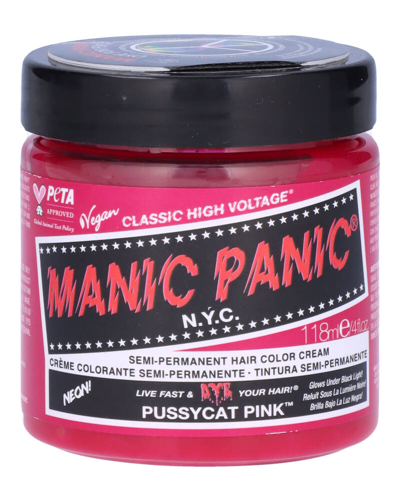 Manic Panic Semi-Permanent Color Cream Pussycat Pink 118 ML Health & Beauty Personal Care Hair Beautycos