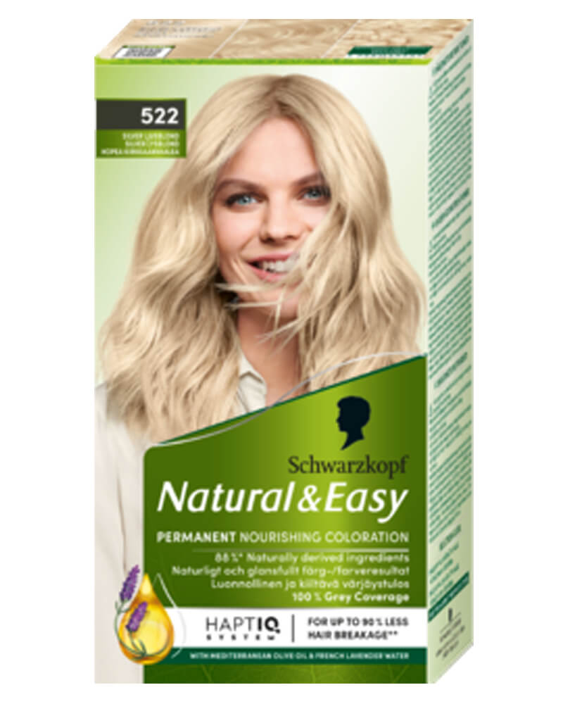 Schwarzkopf Natural Easy 522 Silver Light Blond 60 ML Health & Beauty Personal Care Hair Color Beautycos