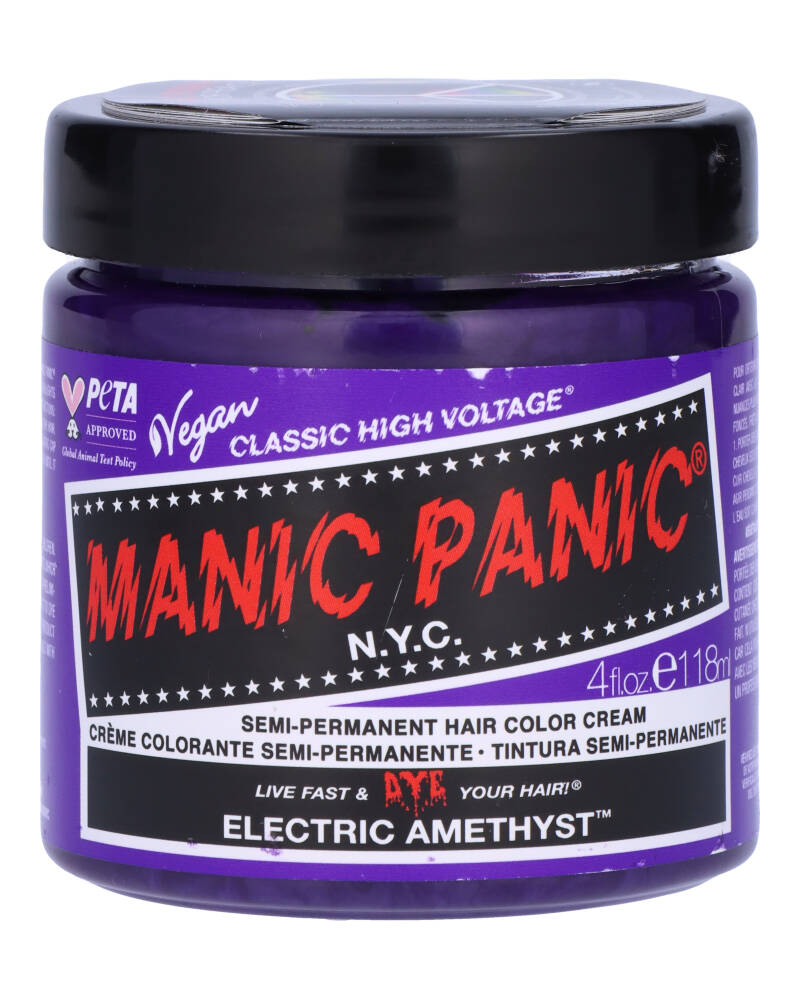 Manic Panic Semi-Permanent Color Cream Electric Amethyst 118 ML Health & Beauty Personal Care Hair Beautycos