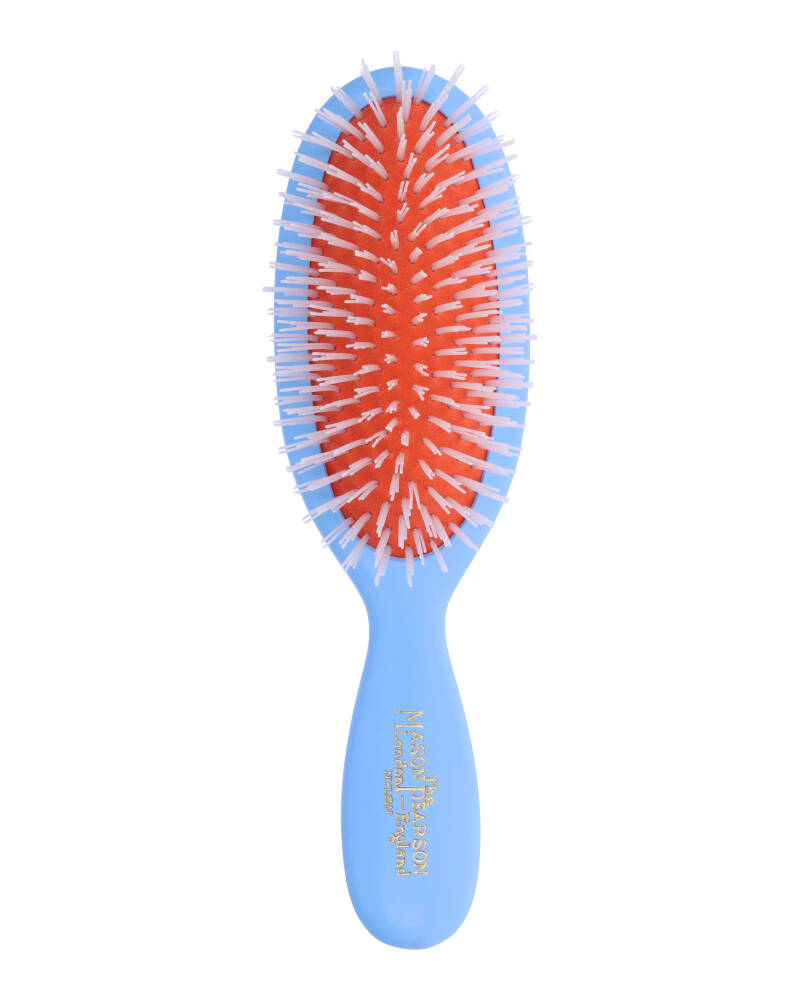 Mason Pearson N4 Pocket Nylon Hairbrush - Blue Health & Beauty Personal Care Hair Styling Tools Combs Brushes Beautycos