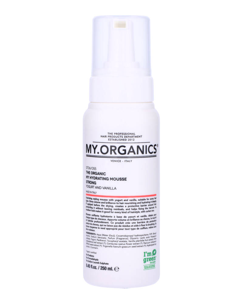 My Organics The Organic Hydrating Mousse Strong Yogurt And Vanilla 250 ML Health & Beauty Personal Care Hair Shampoo Conditioner Beautycos