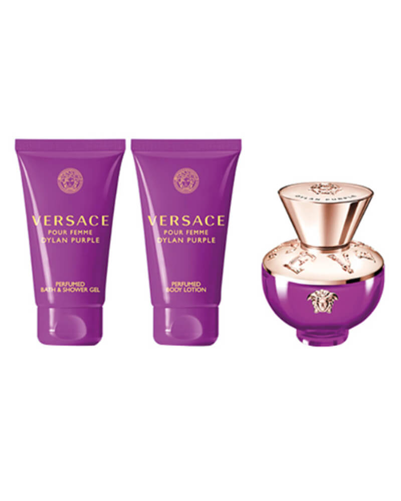 Versace Dylan Purple Gift Set Edp 50 ML Arts & Entertainment Party Celebration Giving Wrapping Boxes Tins Beautycos
