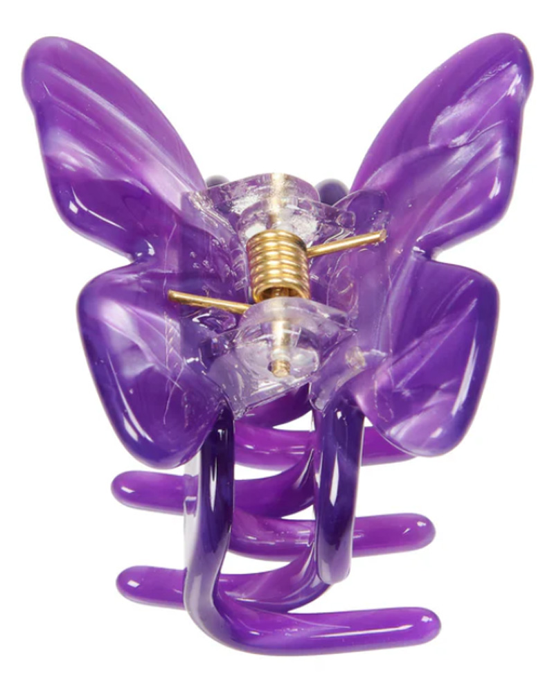 Pico Small Butterfly Claw Purple Apparel & Accessories Clothing Hair Pins Claws Clips Beautycos