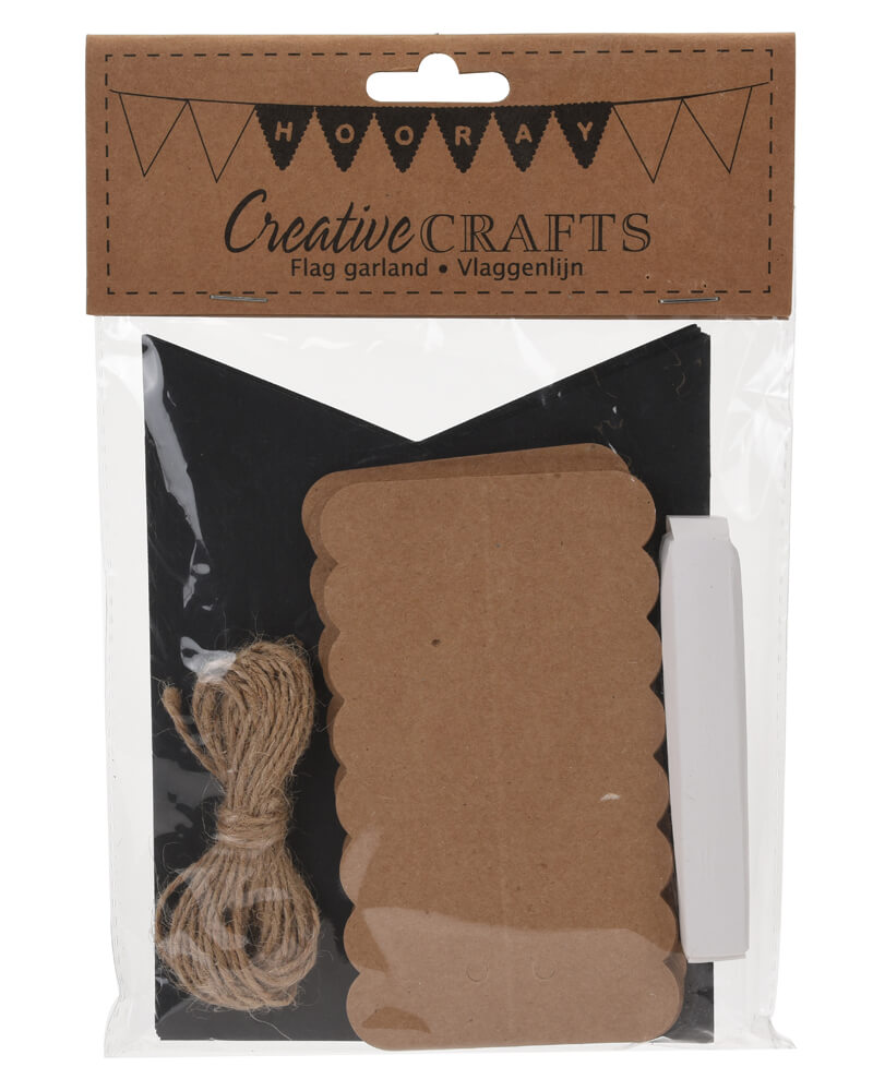 Party Collection Flag Guirlande Sort 1 (U) Arts & Entertainment Celebration Supplies Beautycos